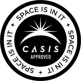 SPACE IS IN IT, CASIS APPROVED logo