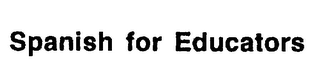 SPANISH FOR EDUCATORS logo