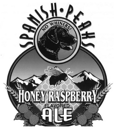 SPANISH · PEAKS HONEY RASPBERRY FLAVORED ALE NO WHINERS! CHUG logo
