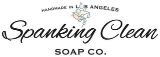 SPANKING CLEAN SOAP CO. HANDMADE IN LOSANGELES logo