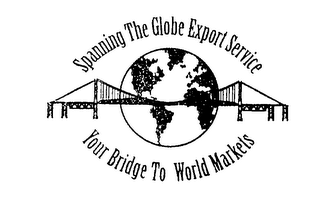 SPANNING THE GLOBE EXPORT SERVICE YOUR BRIDGE TO WORLD MARKETS logo