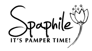 SPAPHILE IT'S PAMPER TIME! logo