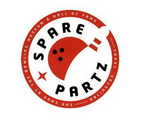 SPARE PARTZ THE SHOP AT THE BOWLING MUSEUM & HALL OF FAME ARLINGTON, TEXAS logo