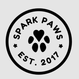 SPARK PAWS EST. 2017 logo