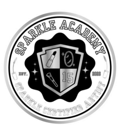 SPARKLE ACADEMY EST. 2026 SPARKLE CERTIFIED ARTIST logo