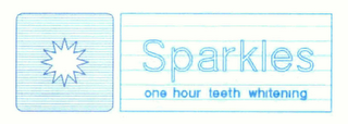 SPARKLES ONE HOUR TEETH WHITENING logo