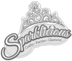 SPARKLICIOUS CRAFTS PARTIES GLAMOUR logo