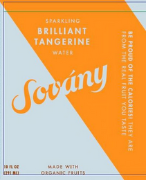 SPARKLING BRILLIANT TANGERINE WATER SOVANY logo