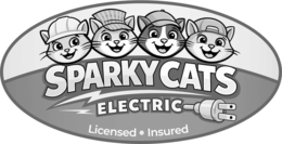 SPARKY CATS ELECTRIC LICENSED INSURED logo