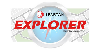 SPARTAN EXPLORER BUILT BY SCANPROBE logo