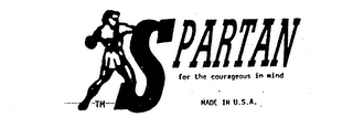 SPARTAN FOR THE COURAGEOUS IN MIND MADE logo