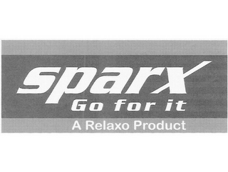 SPARX GO FOR IT A RELAXO PRODUCT logo