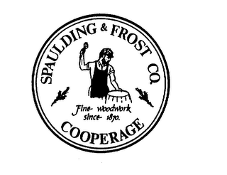 SPAULDING & FROST CO. COOPERAGE FINE WOODWORK SINCE 1870. logo