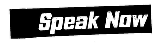 SPEAK NOW logo