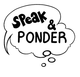 SPEAK & PONDER logo