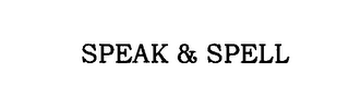 SPEAK & SPELL logo