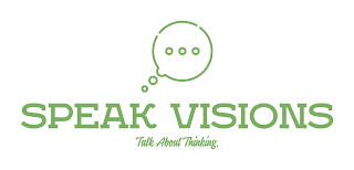 ... SPEAK VISIONS TALK ABOUT THINKING. logo