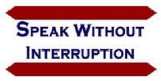 SPEAK WITHOUT INTERRUPTION logo