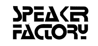 SPEAKER FACTORY logo