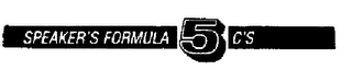 SPEAKER'S FORMULA 5 C'S logo