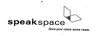 SPEAKSPACE GIVE YOUR VOICE SOME ROOM. logo