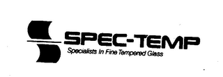SPEC-TEMP SPECIALIST IN FINE TEMPERED GLASS logo