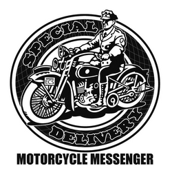 SPECIAL DELIVERY ECS MOTORCYCLE MESSENGER logo
