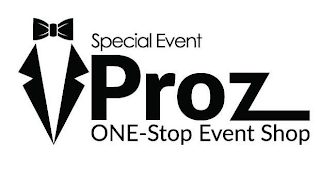 SPECIAL EVENT PROZ ONE-STOP EVENT SHOP logo