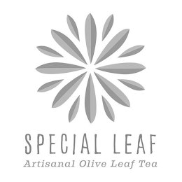 SPECIAL LEAF ARTISANAL OLIVE LEAF TEA logo