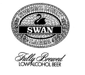 SPECIAL LIGHT SWAN LAGER FULLY BREWED LOW ALCOHOL BEER logo