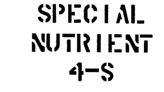 SPECIAL NUTRIENT 4-S logo