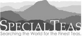 SPECIAL TEAS SEARCHING THE WORLD FOR THE FINEST TEAS. logo