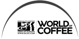 SPECIALITY COFFEE ASSN. OF EUROPE WWW.SCAE.COM WORLD OF COFFEE logo