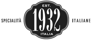 SPECIALITÀ ITALIANE EST. 1932 ITALIA logo
