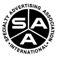 SPECIALTY ADVERTISING ASSOCIATION INTERNATIONAL SAA logo