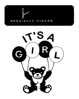 SPECIALTY CIGARS IT'S A GIRL logo