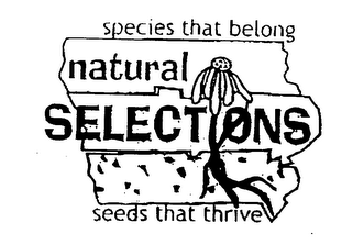 SPECIES THAT BELONG NATURAL SELECTIONS SEEDS THAT THRIVE logo