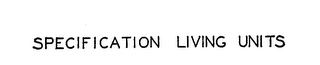SPECIFICATION LIVING UNITS logo
