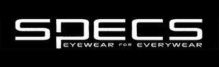 SPECS EYEWEAR FOR EVERYWEAR logo