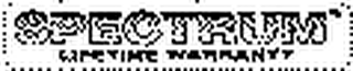 SPECTRUM LIFETIME WARRANTY logo