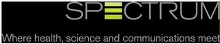 SPECTRUM WHERE HEALTH, SCIENCE AND COMMUNICATIONS MEET logo