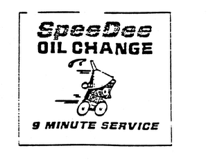SPEE DEE OIL CHANGE 9 MINUTE SERVICE logo