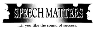 SPEECH MATTERS... IF YOU LIKE THE SOUND OF SUCCESS. logo