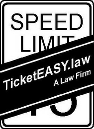 SPEED LIMIT TICKETEASY.LAW A LAW FIRM logo