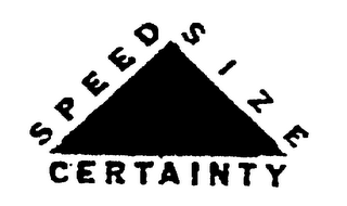 SPEED SIZE CERTAINTY logo