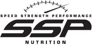 SPEED STRENGTH PERFORMANCE SSP NUTRITION logo