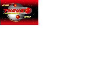 SPEED THRUST PAINTBALLS SPEED WWW.THRUSTPAINTBALLS.COM logo