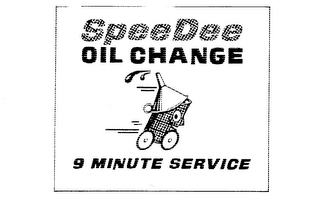 SPEEDEE OIL CHANGE 9 MINUTE SERVICE logo