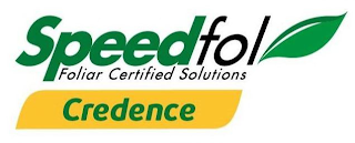 SPEEDFOL FOLIAR CERTIFIED SOLUTIONS CREDENCE logo