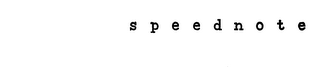 SPEEDNOTE logo